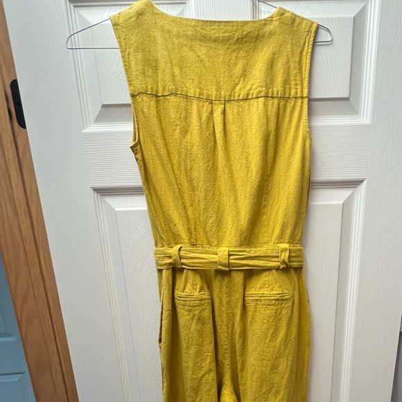 Mustard jumpsuit, linen blend, Boden - Picture 6 of 6